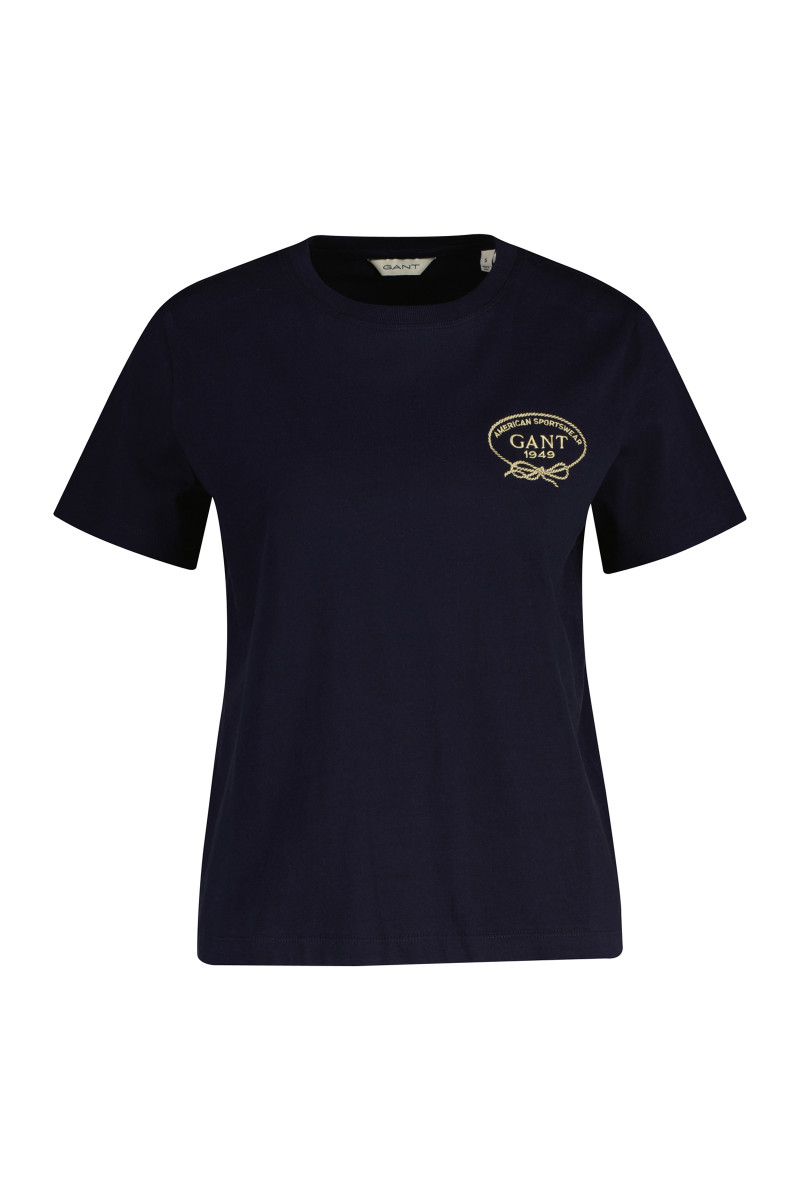 TRIČKO GANT ROPE GRAPHIC SS T-SHIRT EVENING BLUE