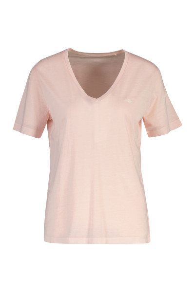 TRIČKO GANT REG WASHED SHIELD V-NECK T-SHIRT - Fotografia č. 1