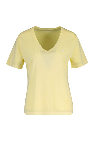 TRIČKO GANT REG WASHED SHIELD V-NECK T-SHIRT - Fotografia č. 1