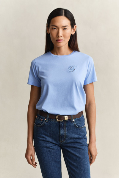 PÓLÓ GANT REG SCRIPT SS T-SHIRT - Kép 1