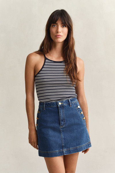 PÓLÓ GANT SLIM STRIPPED HALTERNECK TANK TOP - Kép 1
