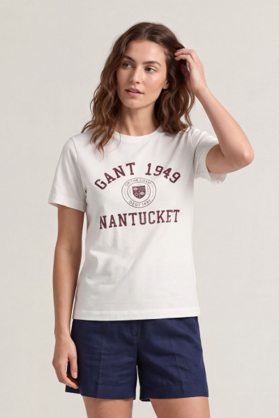 TRIČKO GANT REG GRAPHIC PRINT SS T-SHIRT - Fotografia č. 1