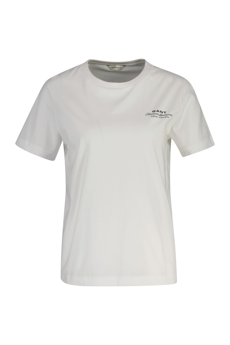 TRIČKO GANT REG GRAPHIC PRINT SS T-SHIRT WHITE