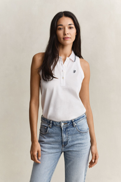 POLOKOŠEĽA GANT REG SLEEVELESS PIQUE POLO - Fotografia č. 1