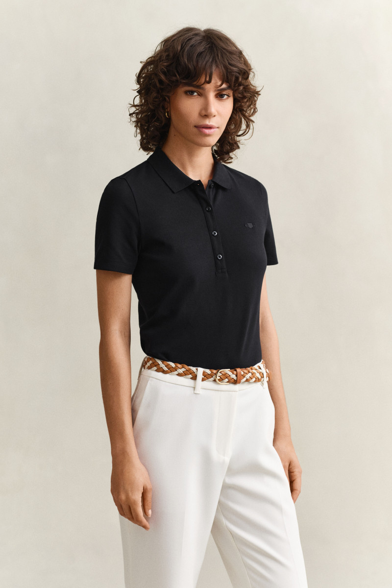 E-shop POLOKOŠILE GANT SLIM SHIELD SS PIQUE POLO BLACK