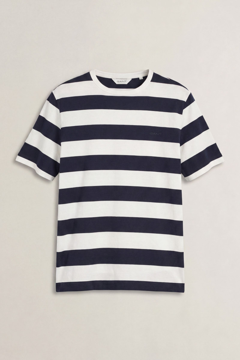 TRIČKO GANT BRETON STRIPED SS T-SHIRT EVENING BLUE