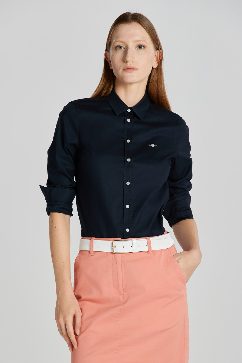E-shop KOŠILE GANT SLIM STRETCH OXFORD SHIRT CLASSIC BLUE
