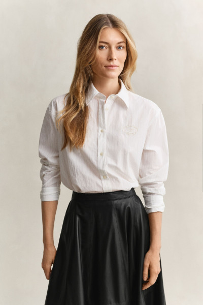 KOŠILE GANT REL STRIPE CTN EMBR CHEST SHIRT - Fotografie č. 1