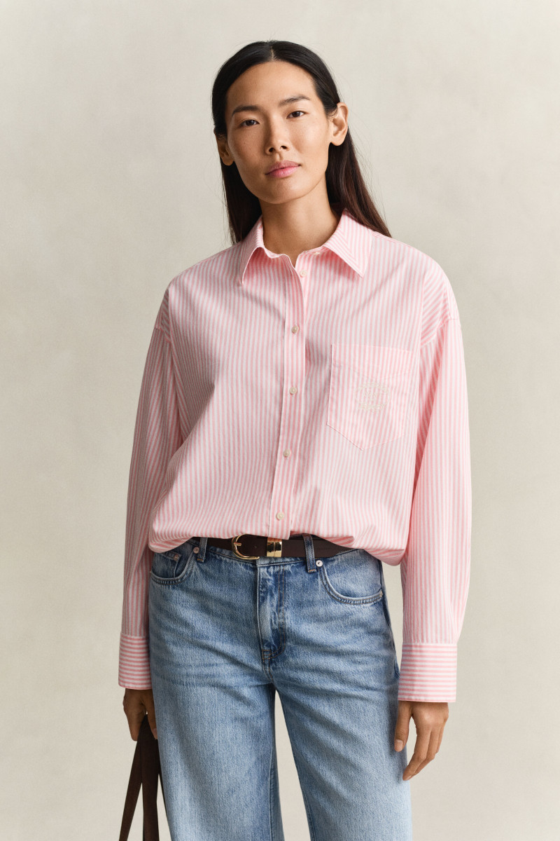 E-shop KOŠILE GANT OS CLASSIC POPLIN STRIPE SHIRT LILLY PINK
