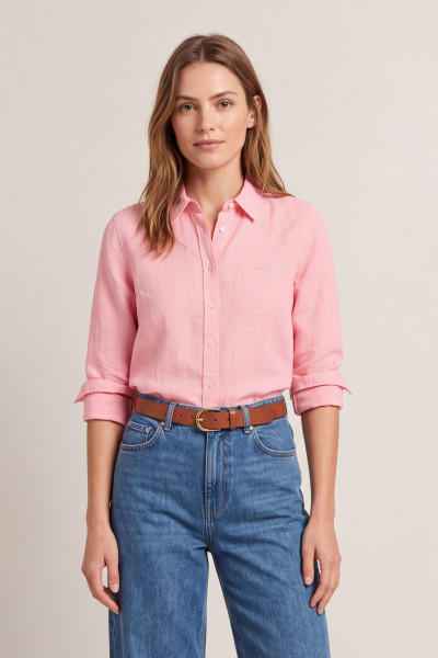 KOŠEĽA GANT REG LINEN LS SHIRT - Fotografia č. 1