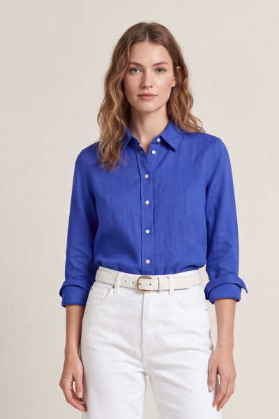 KOŠEĽA GANT REG LINEN LS SHIRT - Fotografia č. 1