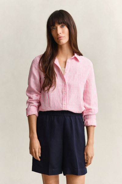KOŠILE GANT REG STRIPED LINEN LS SHIRT - Fotografie č. 1