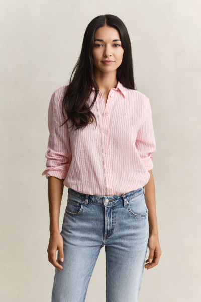 KOŠILE GANT REG STRIPED LINEN LS SHIRT - Fotografie č. 1