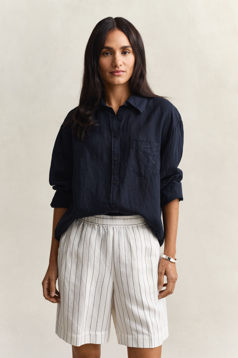 E-shop KOŠILE GANT REL LINEN LS SHIRT BLACK