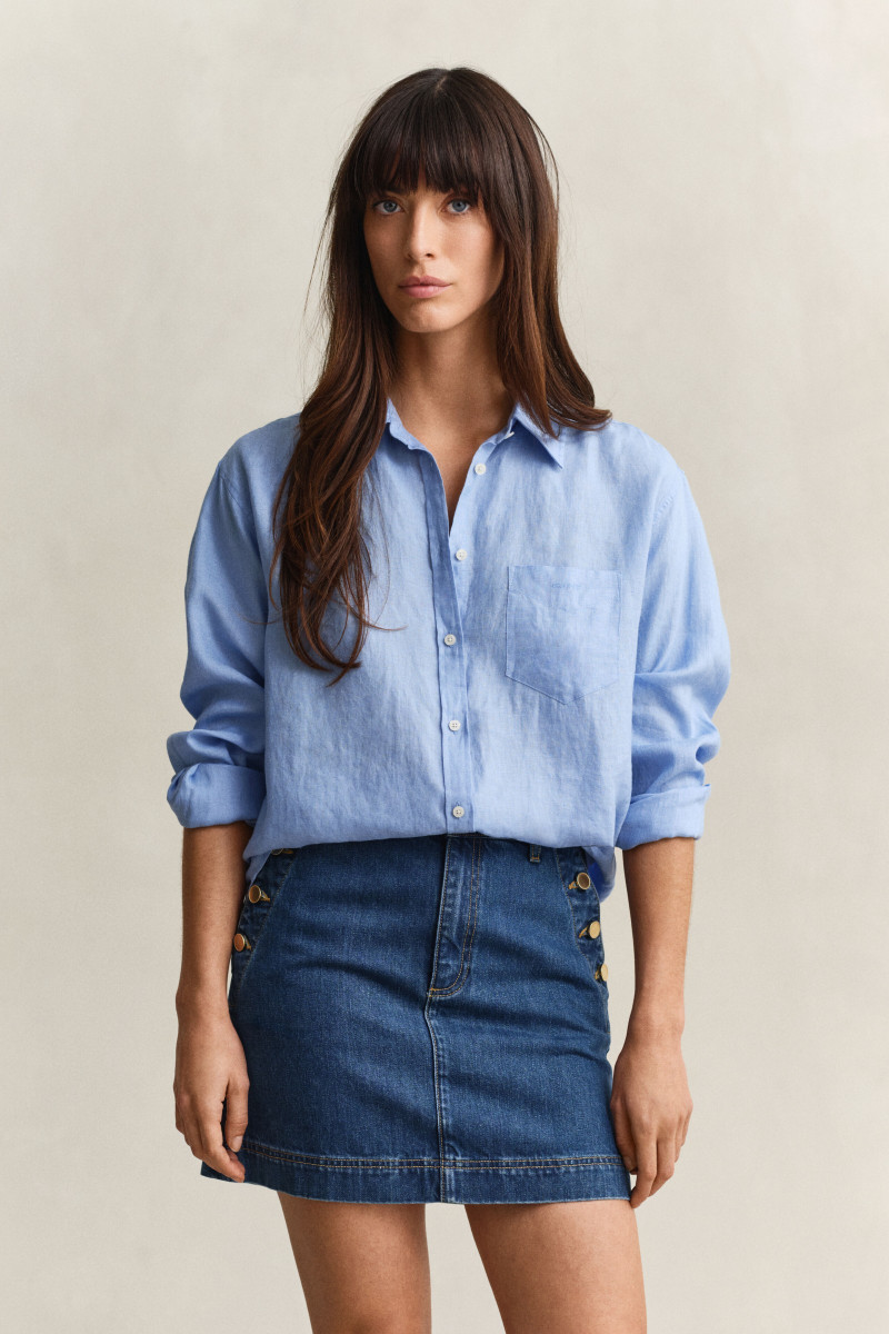 E-shop KOŠILE GANT REL LINEN LS SHIRT PALACE BLUE