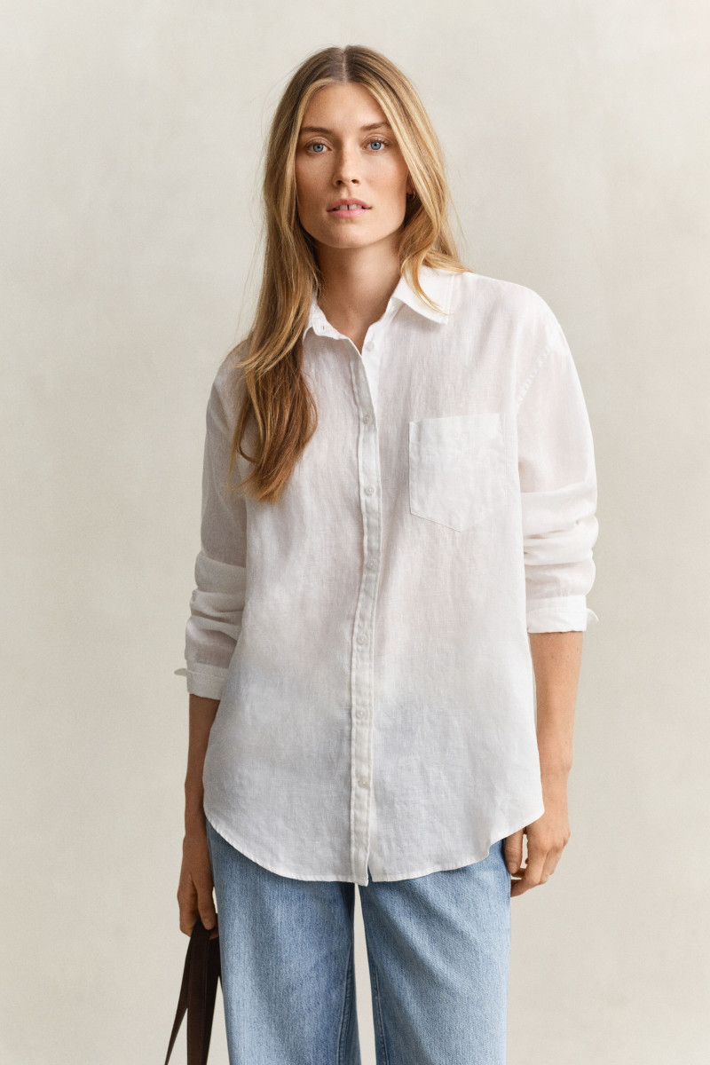 E-shop KOŠILE GANT REL LINEN LS SHIRT WHITE