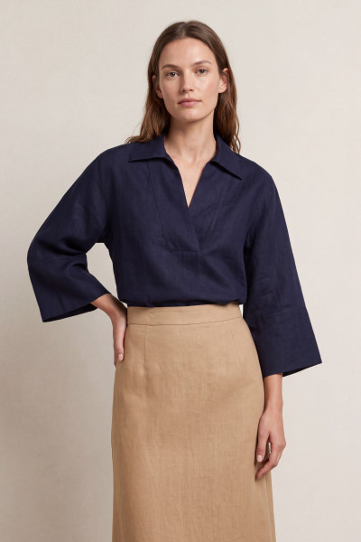 KOŠILE GANT REL LINEN POPOVER SHIRT - Fotografie č. 1