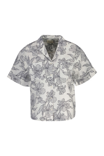 ING GANT REG FLORAL PRINT LINEN SS SHIRT - Kép 1