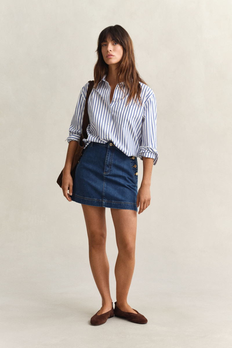 E-shop SUKNĚ GANT DENIM NAUTICAL MINI SKIRT MID BLUE