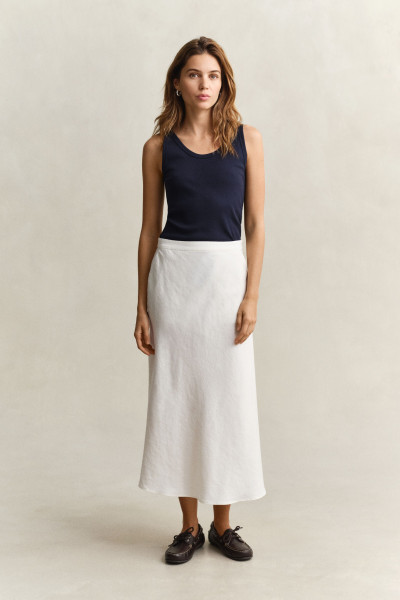 SZOKNYA GANT FLARED LINEN BLEND SKIRT - Kép 1