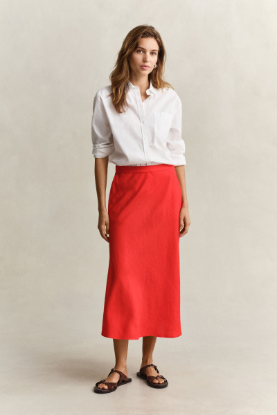 SZOKNYA GANT FLARED LINEN BLEND SKIRT - Kép 1