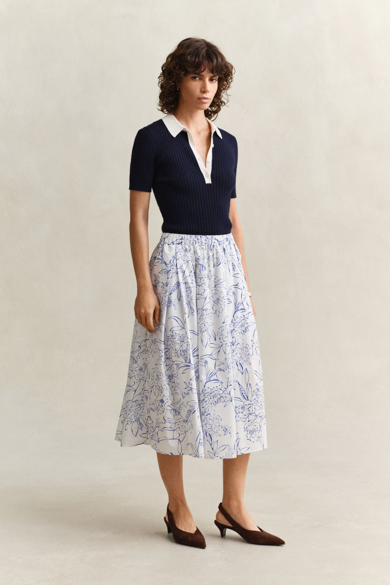 E-shop SUKNĚ GANT FLORAL PRINT PULL ON SKIRT WHITE