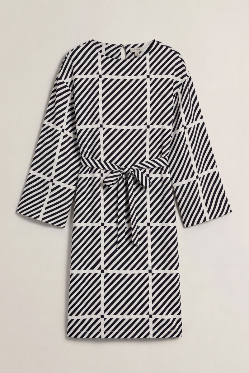 ŠATY GANT FLUID PRINTED TWILL DRESS MARINE