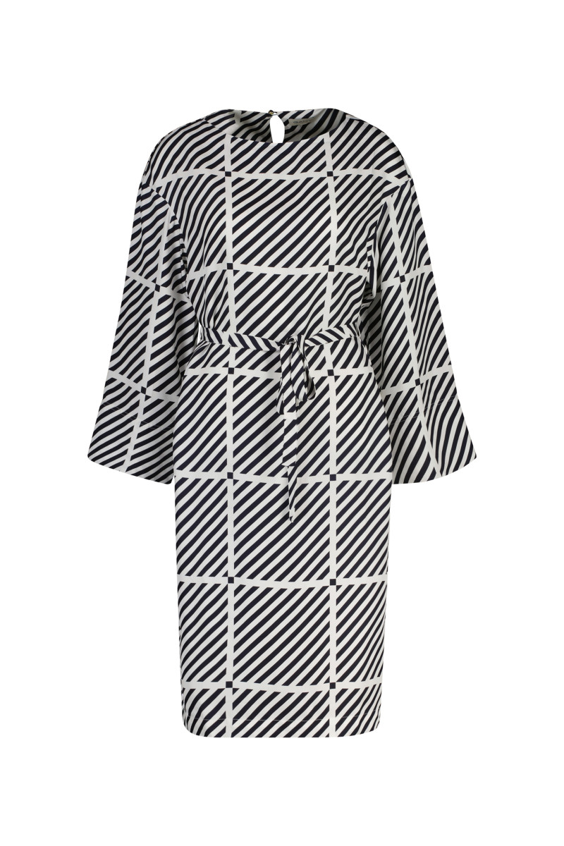 ŠATY GANT FLUID PRINTED TWILL DRESS MARINE