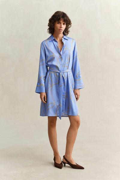 RUHA GANT PRINT BELTED SHIRT DRESS - Kép 1