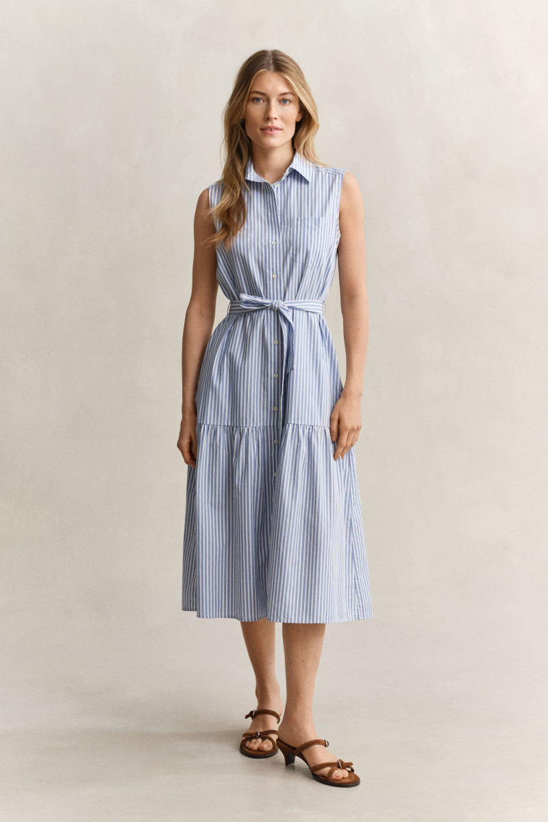 E-shop ŠATY GANT STRIPE CTN SLEEVELESS DRESS PALACE BLUE