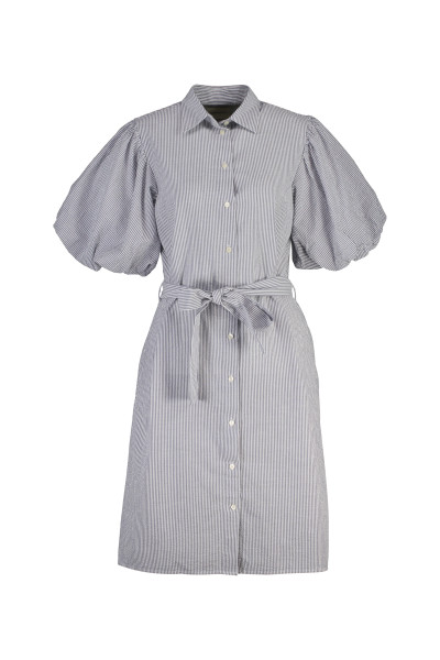 RUHA GANT SEERSUCKER PUFF SLEEVE DRESS - Kép 1