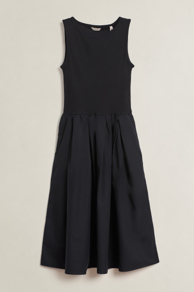 ŠATY GANT JERSEY WOVEN COMBO DRESS - Fotografia č. 1