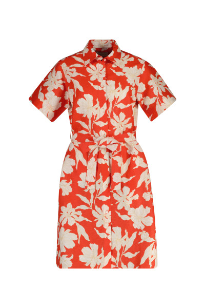 RUHA GANT FLORAL PRINT LINEN SS SHIRT DRESS - Kép 1
