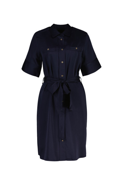 RUHA GANT FLUID BELTED SS SHIRT DRESS - Kép 1