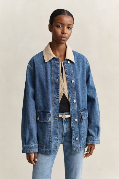 DZSEKI GANT DENIM SPRING DECKER JACKET - Kép 1