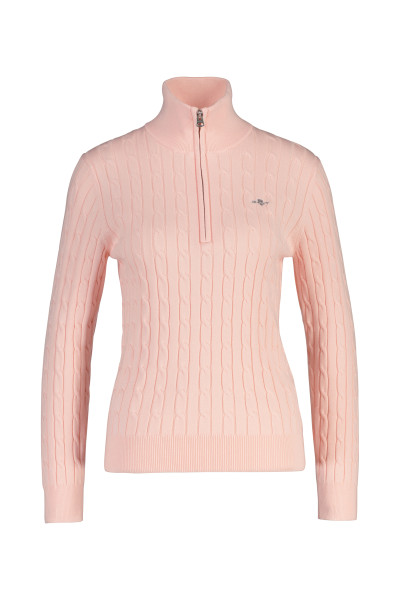 SVETR GANT STRETCH COTTON CABLE HALF-ZIP - Fotografie č. 1