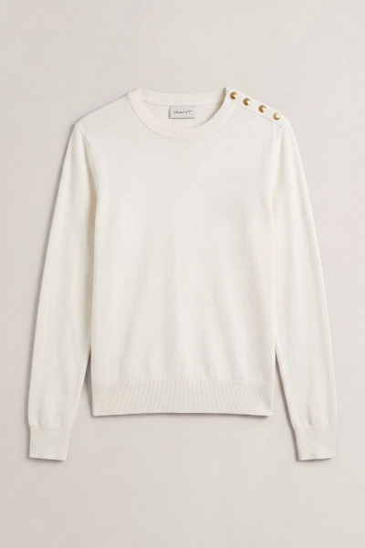 SVETR GANT TEXTURED COTTON C-NECK - Fotografie č. 1