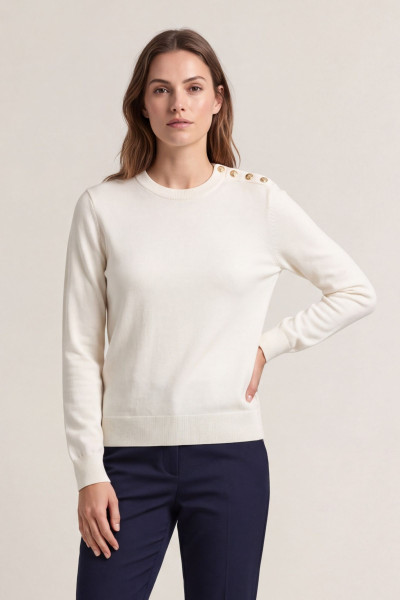 SVETER GANT TEXTURED COTTON C-NECK - Fotografia č. 1