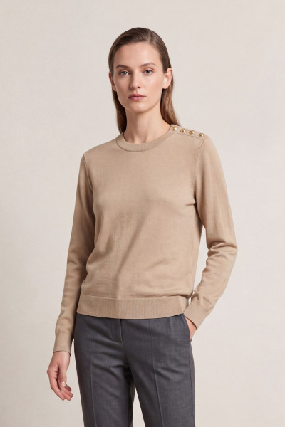 SVETR GANT TEXTURED COTTON C-NECK - Fotografie č. 1