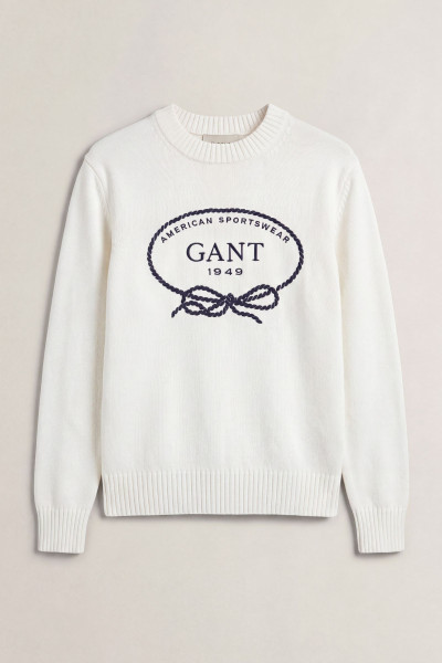 SVETR GANT GRAPHIC COTTON C-NECK - Fotografie č. 1