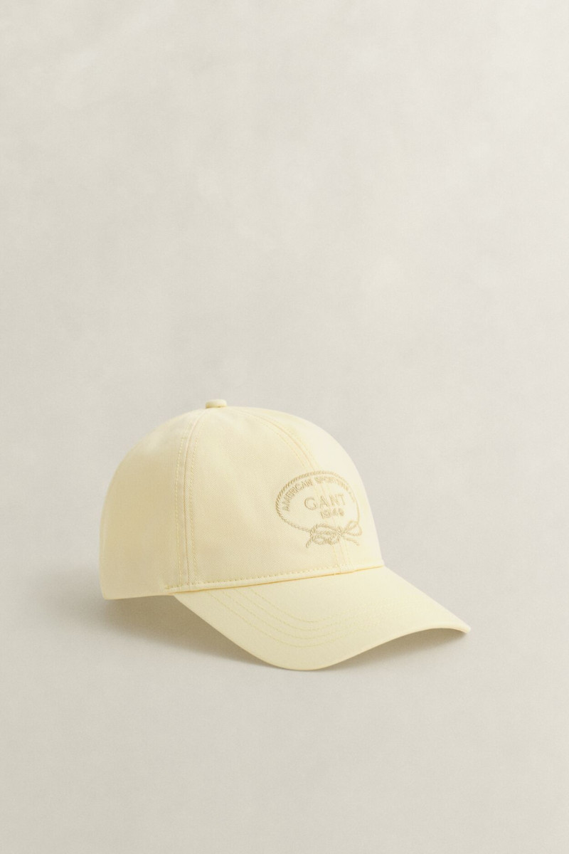 E-shop KŠILTOVKA GANT GRAPHIC COTTON TWILL CAP VANILLA YELLOW