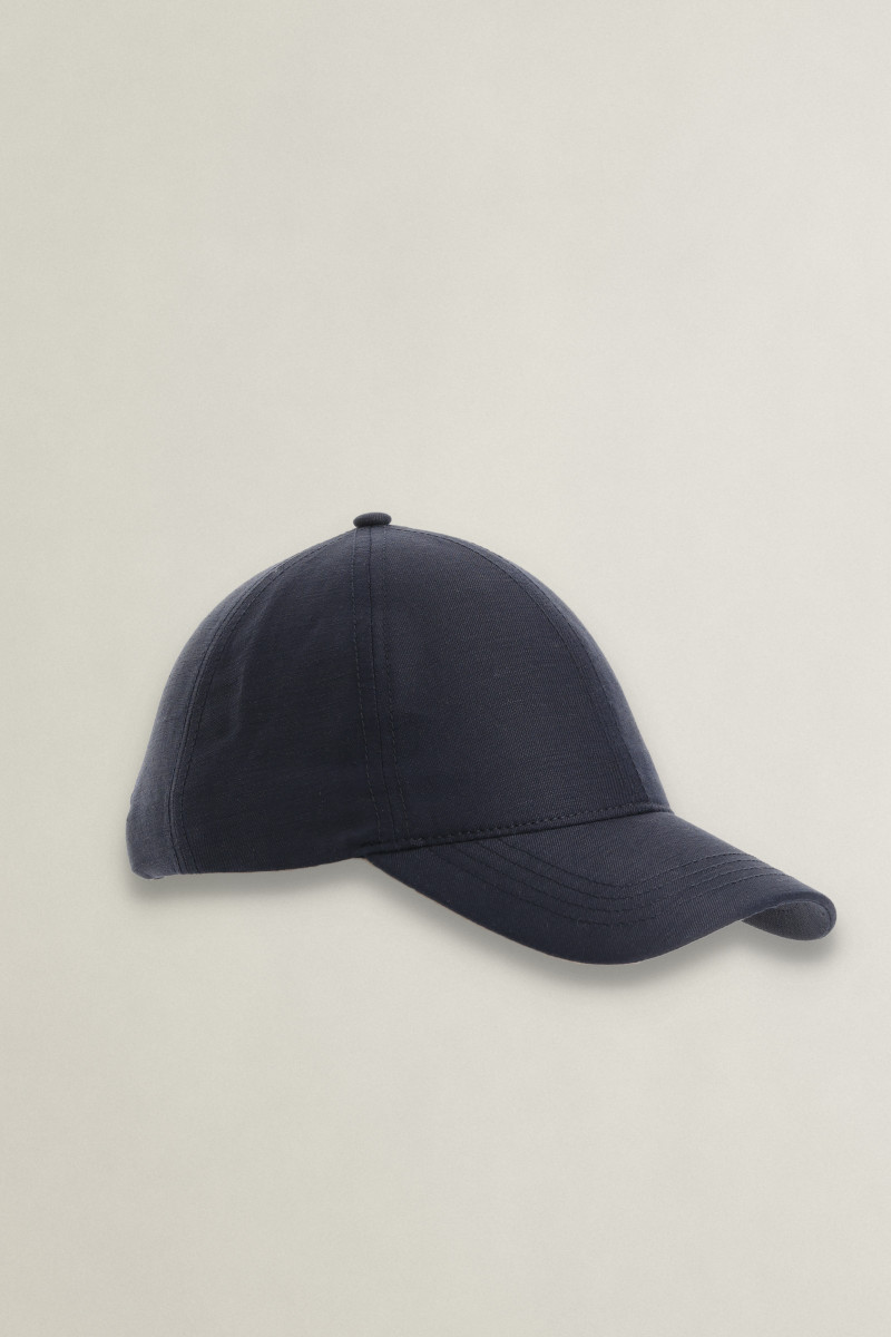 E-shop KŠILTOVKA GANT LINEN BLEND CAP EVENING BLUE