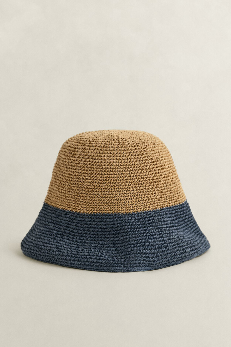 E-shop KLOBOUK GANT STRAW HAT EVENING BLUE