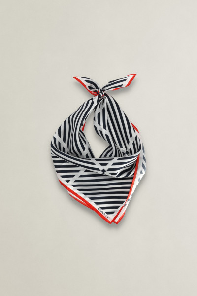 SÁL GANT STRIPED PRINT SILK SCARF - Kép 1