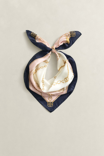 SÁL GANT CHAIN PRINT SILK SCARF - Kép 1