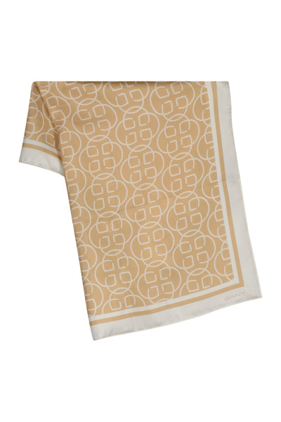 SÁL GANT MONOGRAM PRINT SILK SCARF - Kép 1