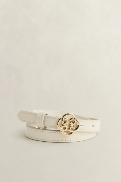 OPASOK GANT MONOGRAM BUCKLE SLIM LEATHER BELT - Fotografia č. 1