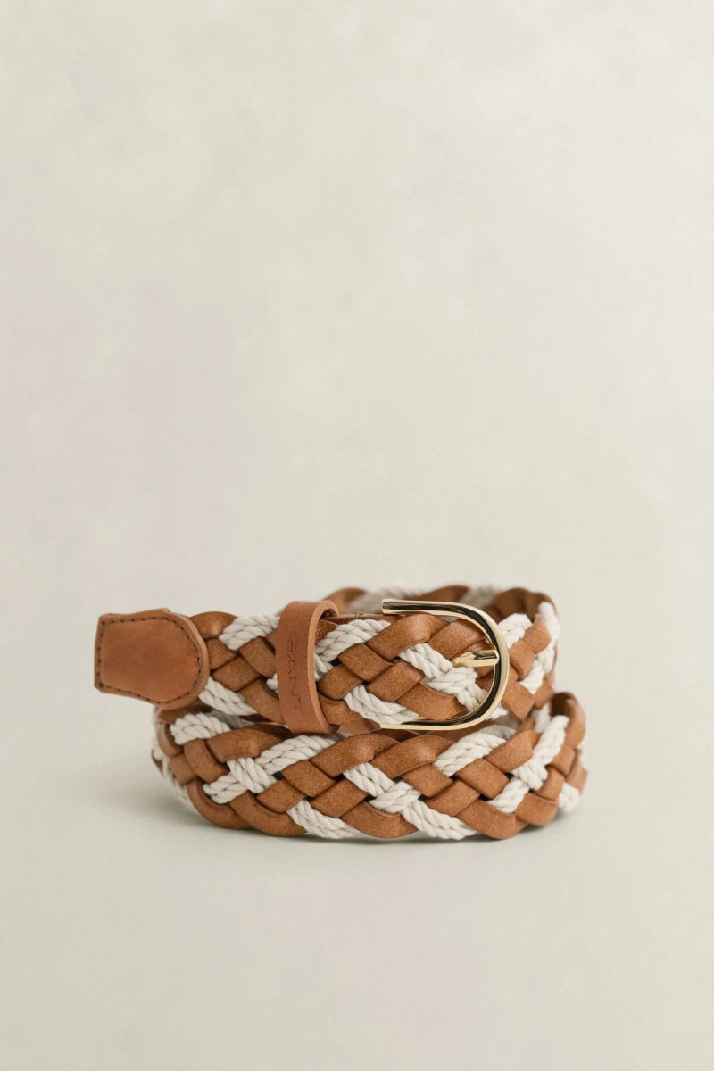 E-shop OPASEK GANT BRAID BELT CREAM