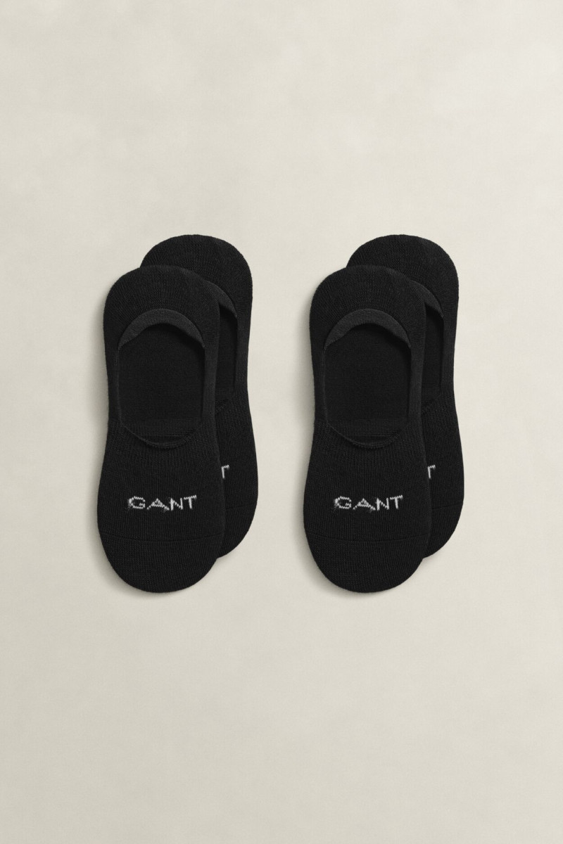 E-shop PONOŽKY GANT INVISIBLE SOCKS 2-PACK BLACK
