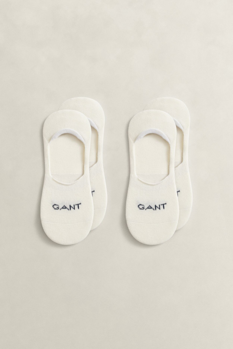 PONOŽKY GANT INVISIBLE SOCKS 2-PACK EGGSHELL